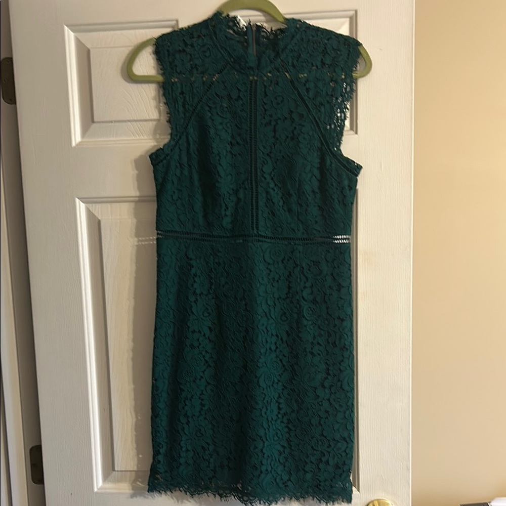 Elegant Green Lace Dress - worn once!